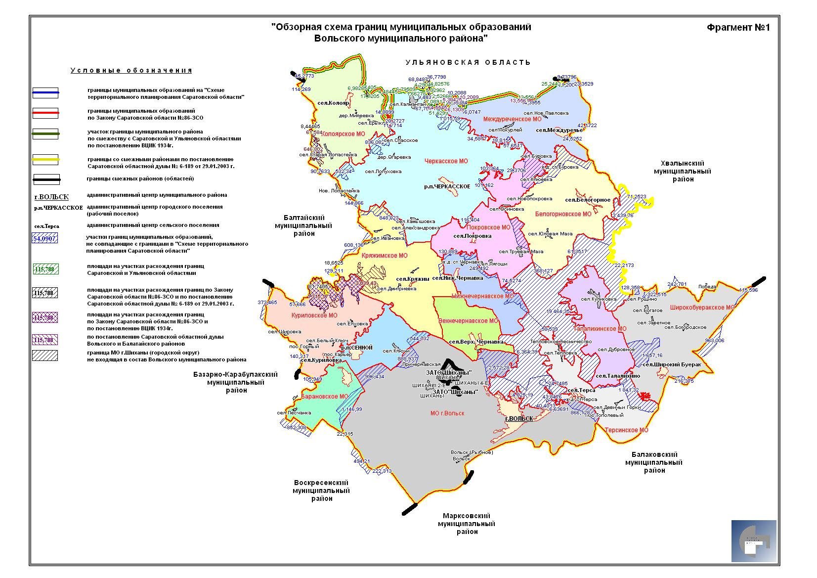 П горный саратовская область карта